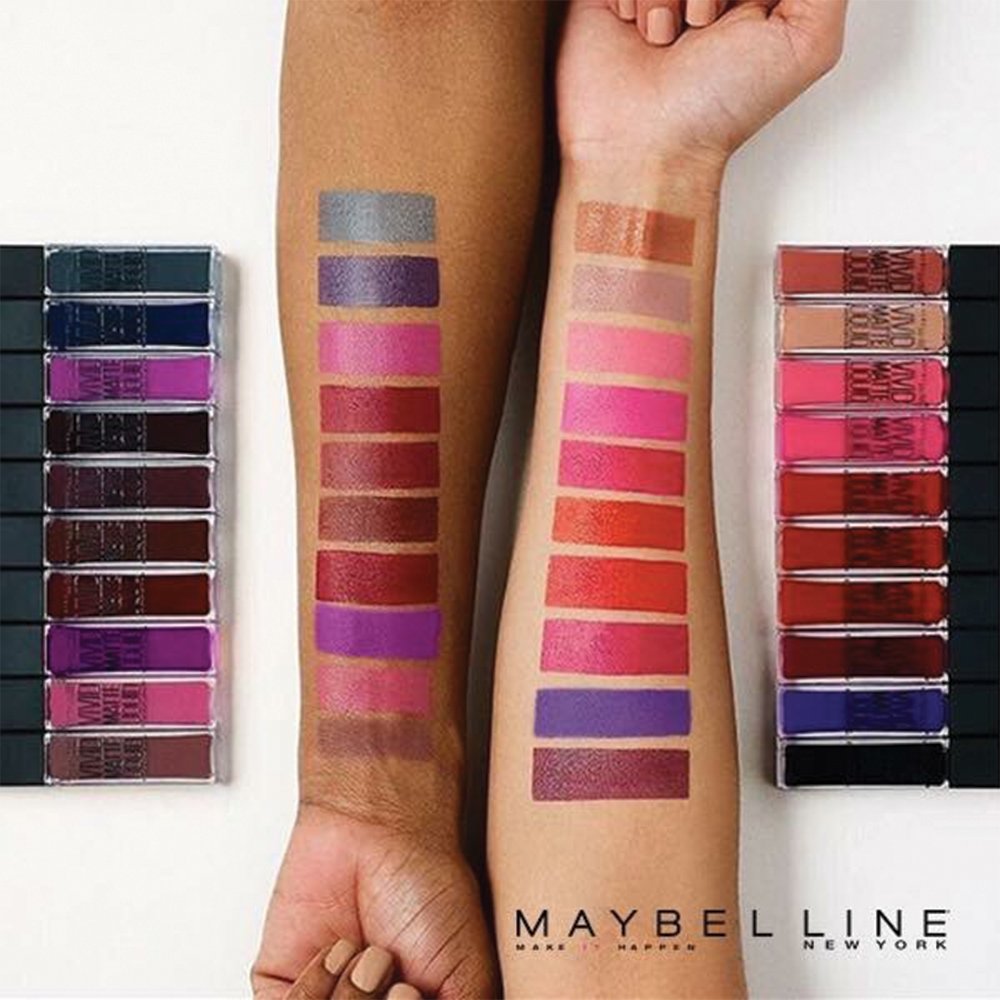 Maybelline New York Color Sensational Vivid Matte Liquid Lipstick, Orchid Shock — 0.26 oz