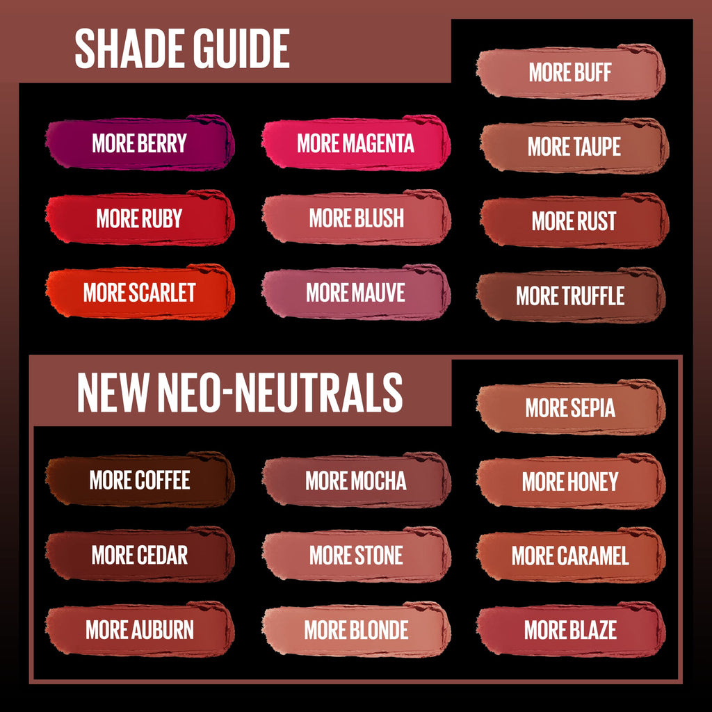 Maybelline Color Sensational Ultimatte More Cedar Lipstick – Deep Rust Matte