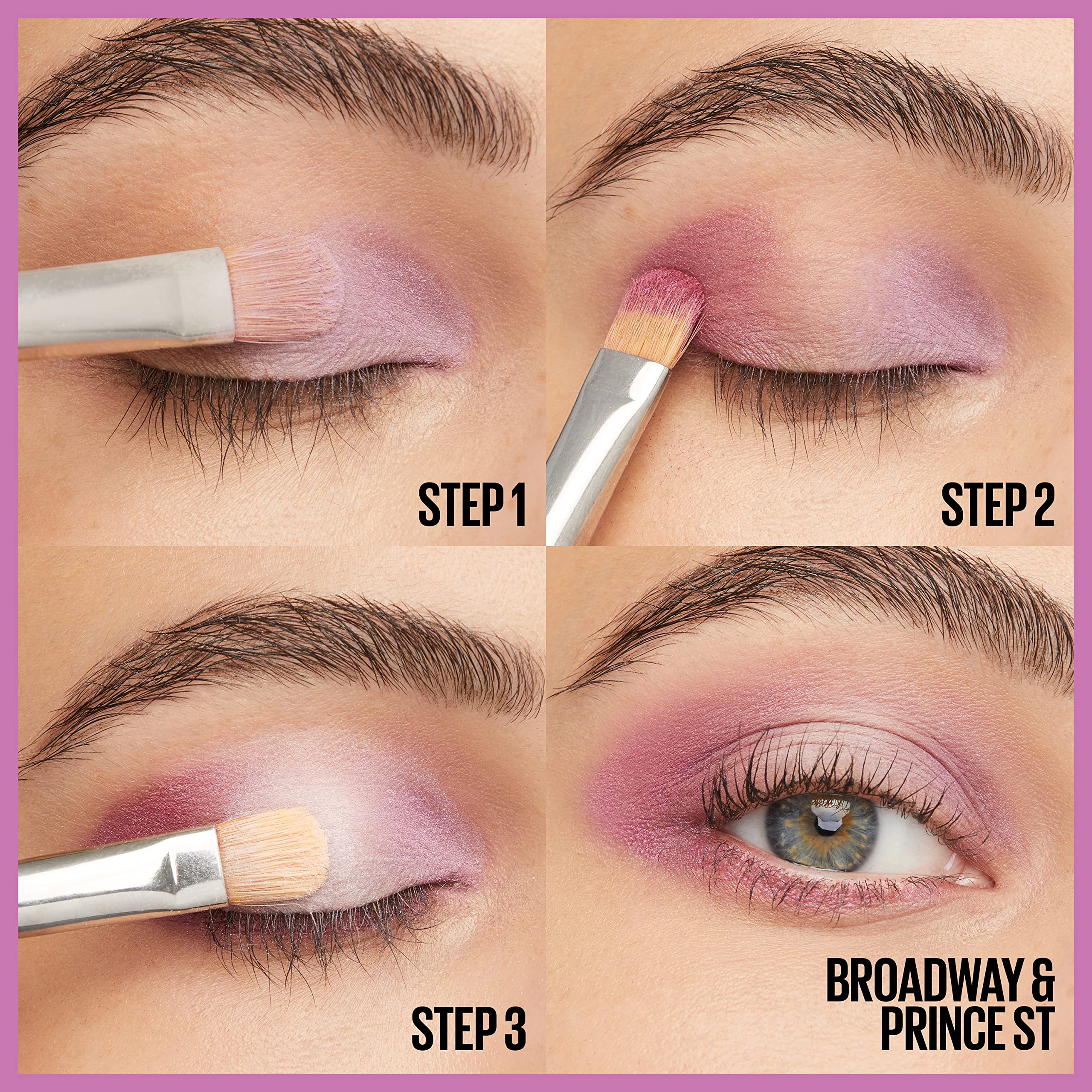 Maybelline Shadow Blocks Eyeshadow Palette – 3-Pan Stack, Travel-Size, SoHo & Brooklyn Inspired