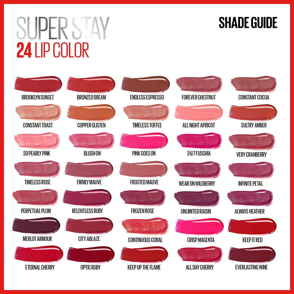 MAYBELLINE Super Stay 24 2-step Liquid Lipstick & Lip Balm — 925 Brooklyn Sunset (1 ct)