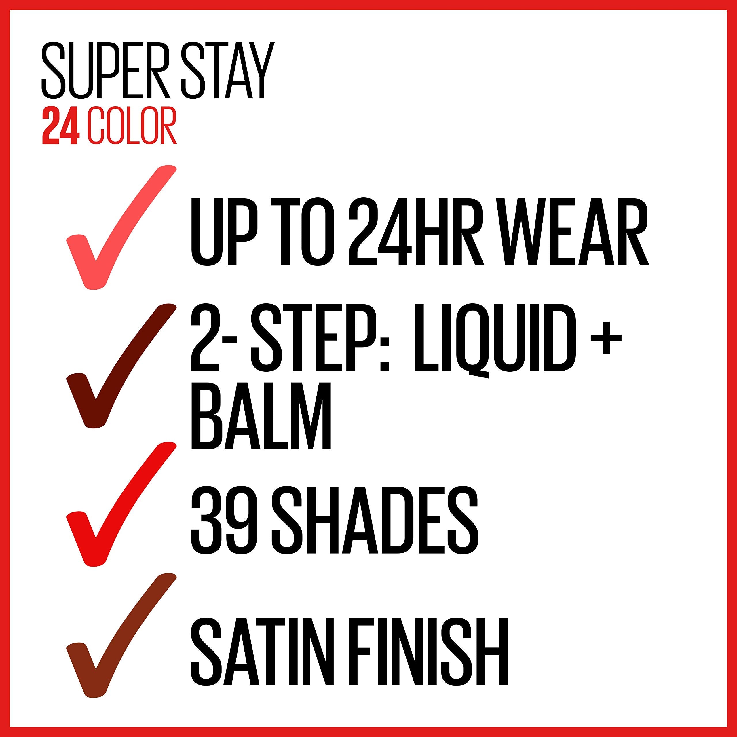 MAYBELLINE Super Stay 24 2-step Liquid Lipstick & Lip Balm — 925 Brooklyn Sunset (1 ct)