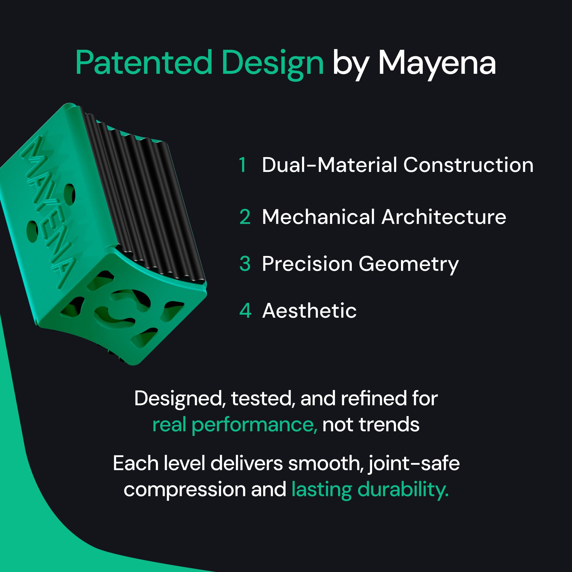 Mayena Jaw Exerciser Core — Dual-Layer Design, 4-Level Resistance, Define Jawline