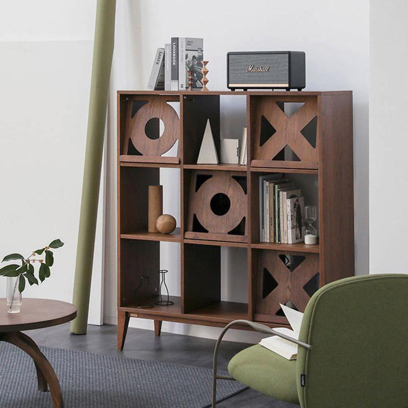 Maze Shelving Unit, Bookcase, Rosewood