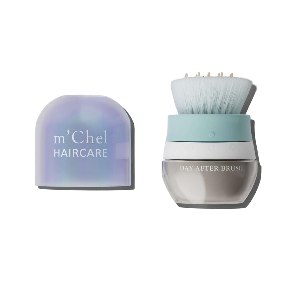 m'chel Day After Brush Dry Shampoo - Patented Applicator, Fragrance-Free, Deodorizes & Removes Oil