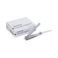 McKesson Toenail Clippers with File – Steel Nail Clippers with Thumb Squeeze Lever (12 Count)