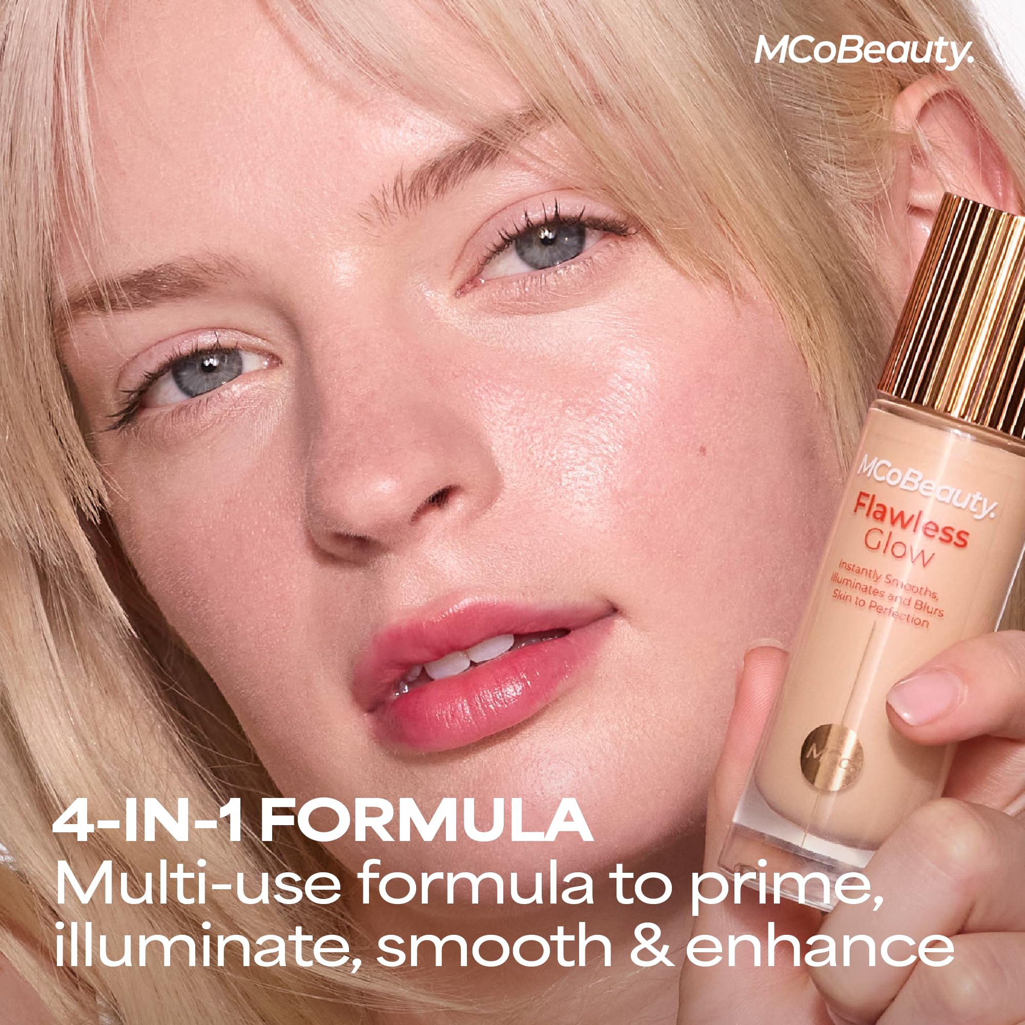 MCoBeauty Flawless Glow Luminous Skin Filter 7 Warm Honey - 4-in-1 Primer, Foundation Booster & Highlighter