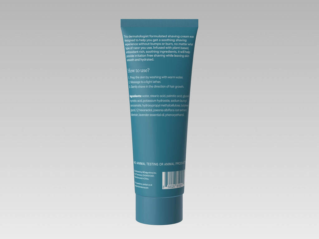 MDacne Shaving Cream for Acne-Prone Skin – 2-Pack, Soothing & Oil-Free