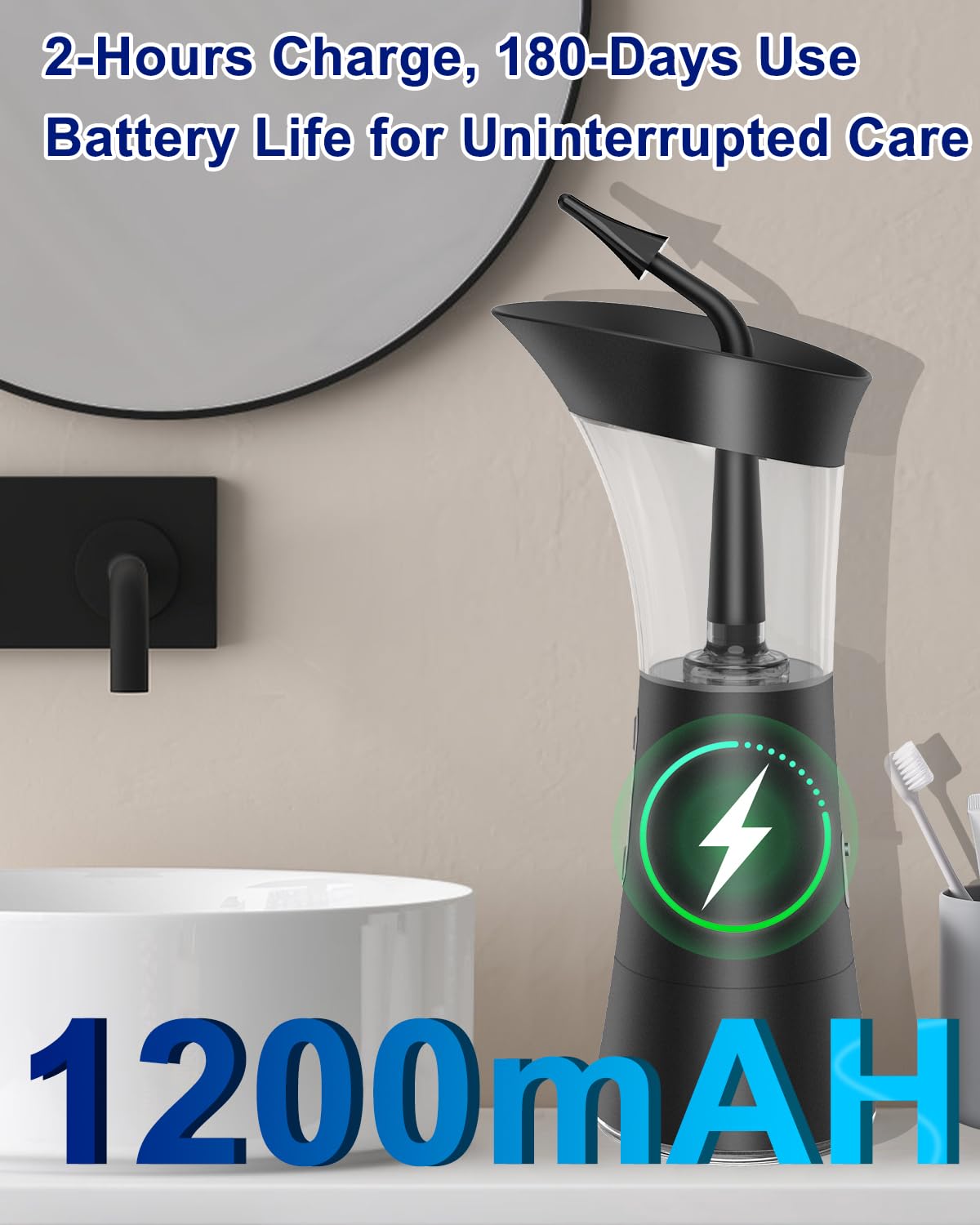 Mecmic Upgraded Electric Ear Cleaner | 4 Modes, Temp Sensor, IPX7, 6 Nozzles