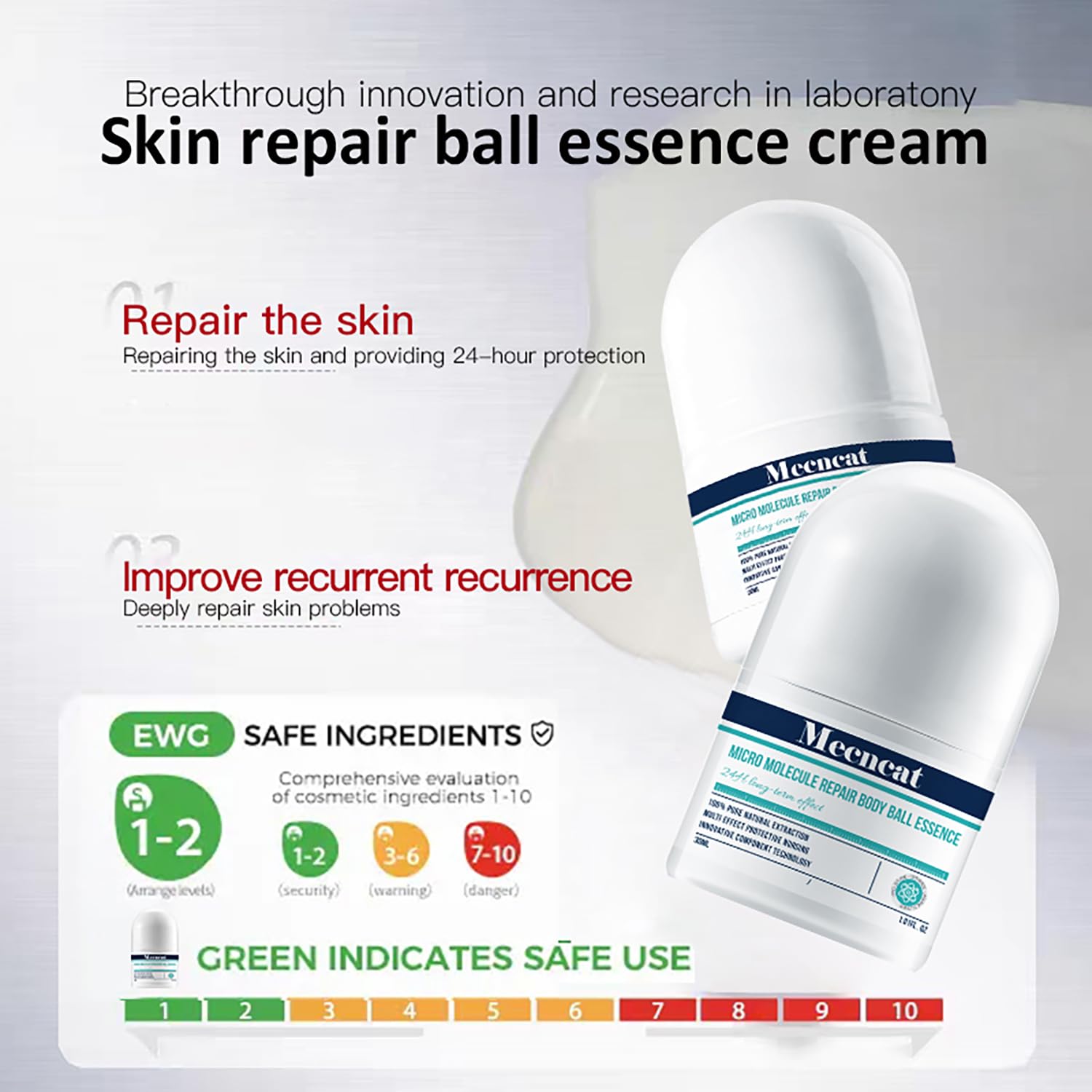 Mecncat Multi-effect Repair Care Roller – Micro-Molecular Essence (30ml/1oz)