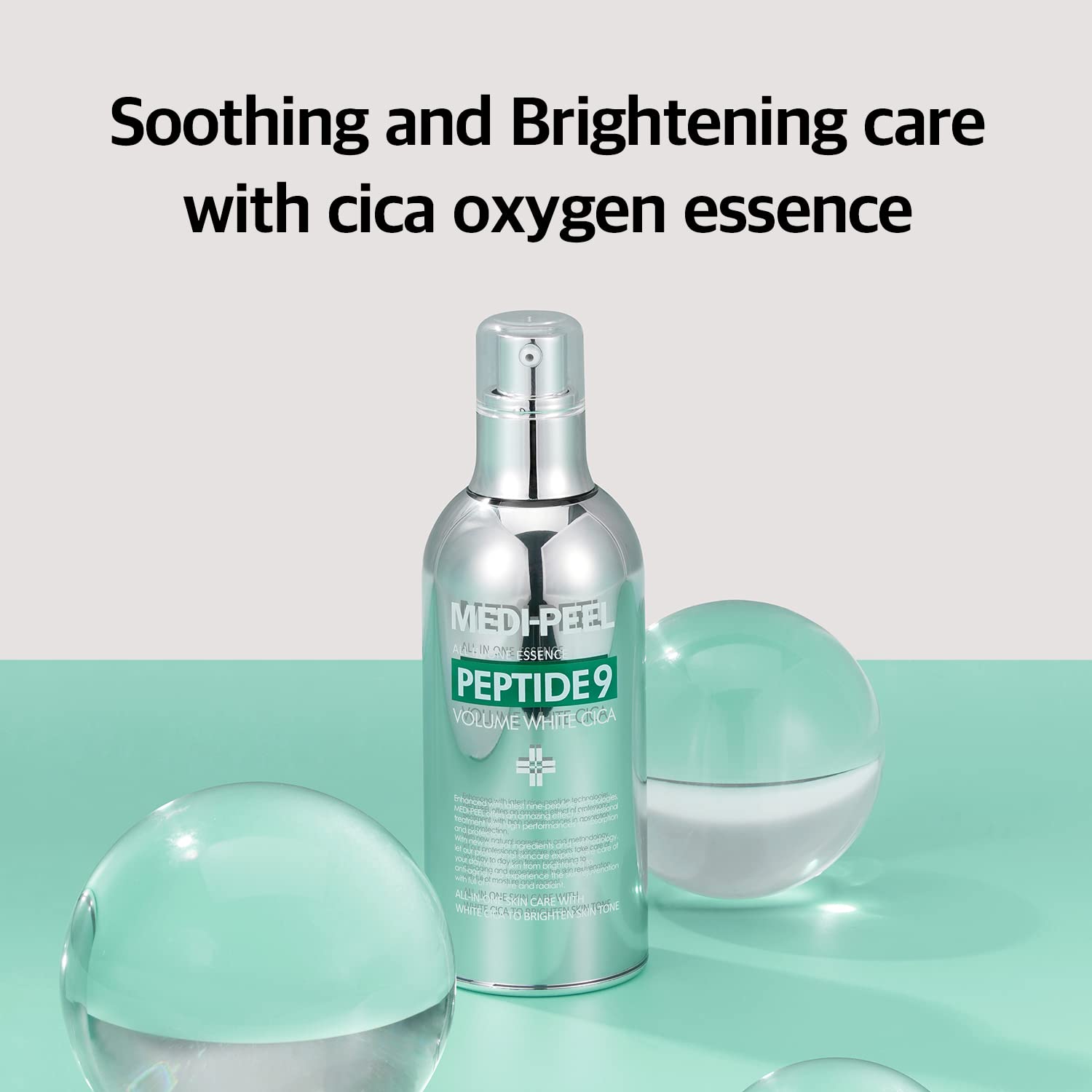 MEDI-PEEL Peptide 9 Volume White Cica Essence – Bubble Texture Brightening Serum for All Skin Types | Korean Skincare