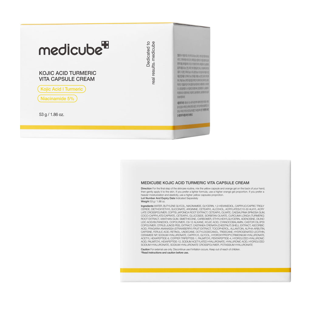 Medicube Capsule Cream with Kojic Acid & Turmeric — Even Tone & Radiance, 1.86 oz