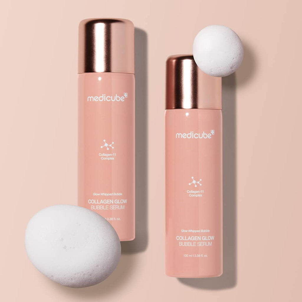 Medicube Collagen Glow Bubble Serum – Fast-Absorbing Bubble Serum for 24h Glow & Lift | Korean Skincare (3.38 fl oz)
