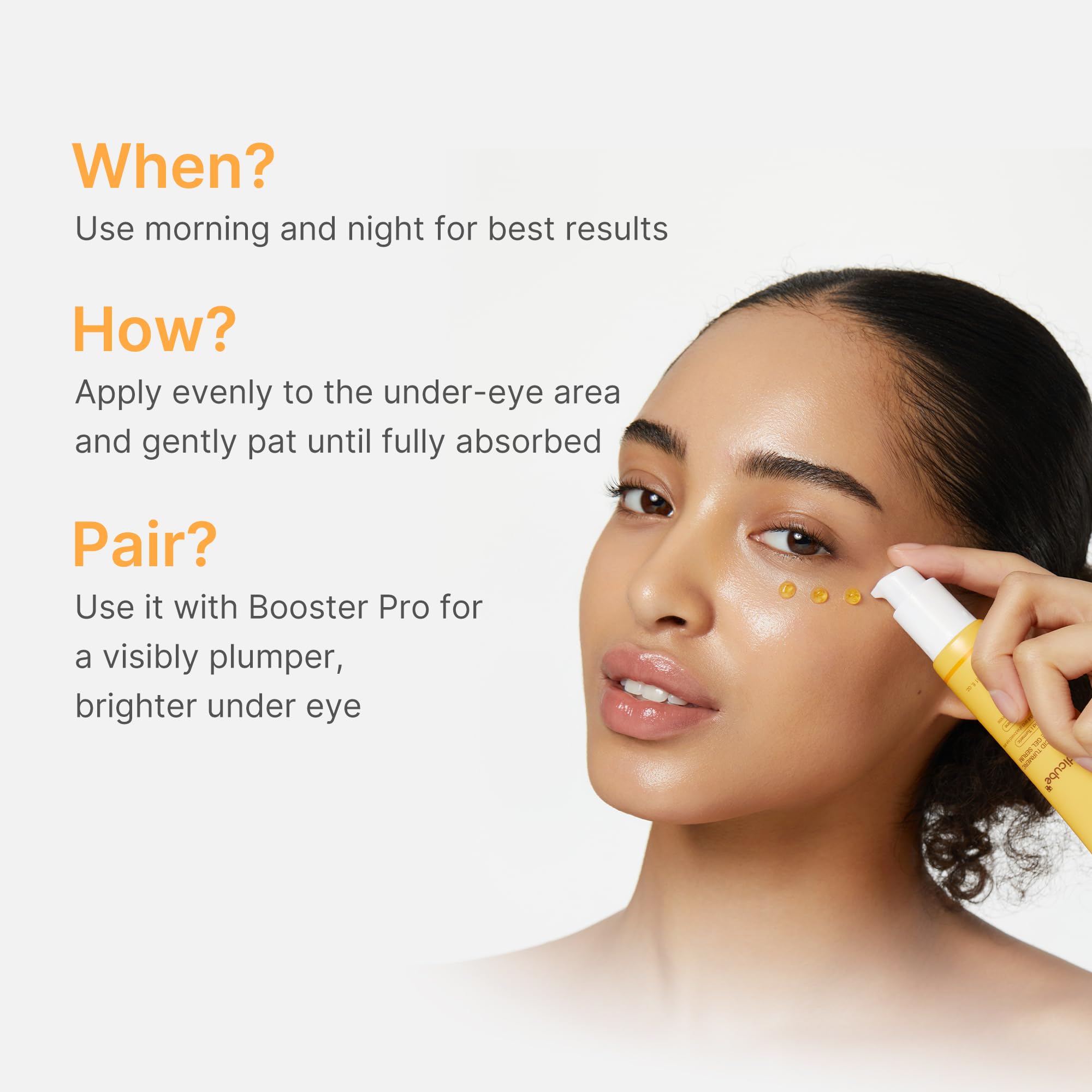 medicube Eye Serum with Kojic Acid Turmeric | All-Day Brightening Eye Gel Serum | Vitamin C, Caffeine & Retinol | Hydrating & Cooling Formula | Korean Skincare, 1.01 fl.oz