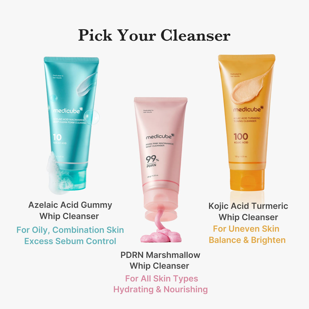 Medicube Kojic Turmeric Whip Cleanser | Brightening Foaming Cleanser for Balanced Skin