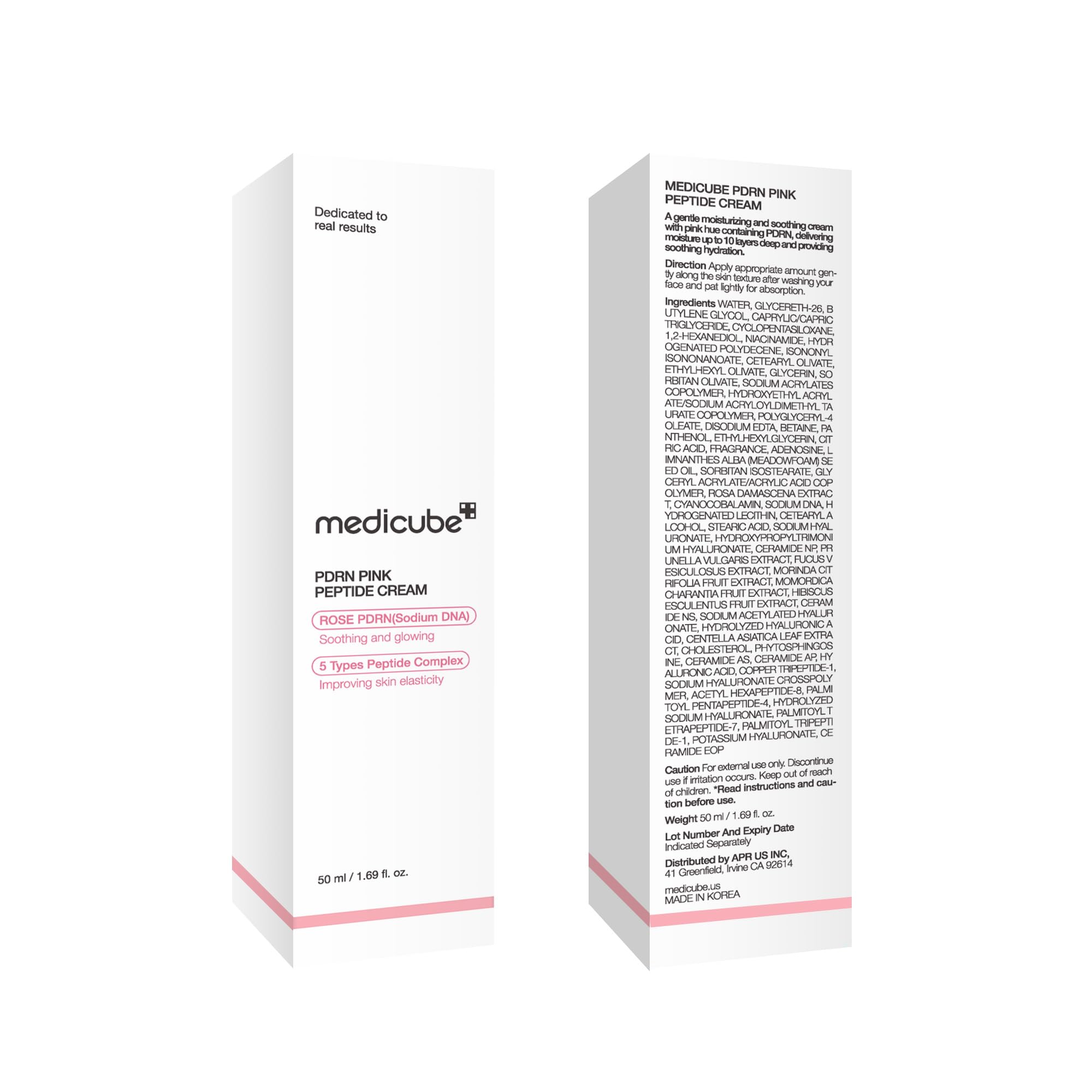 Medicube PDRN Pink Hyaluronic Moisturizing Cream | Hydration, Glow & Barrier Support | 50ml