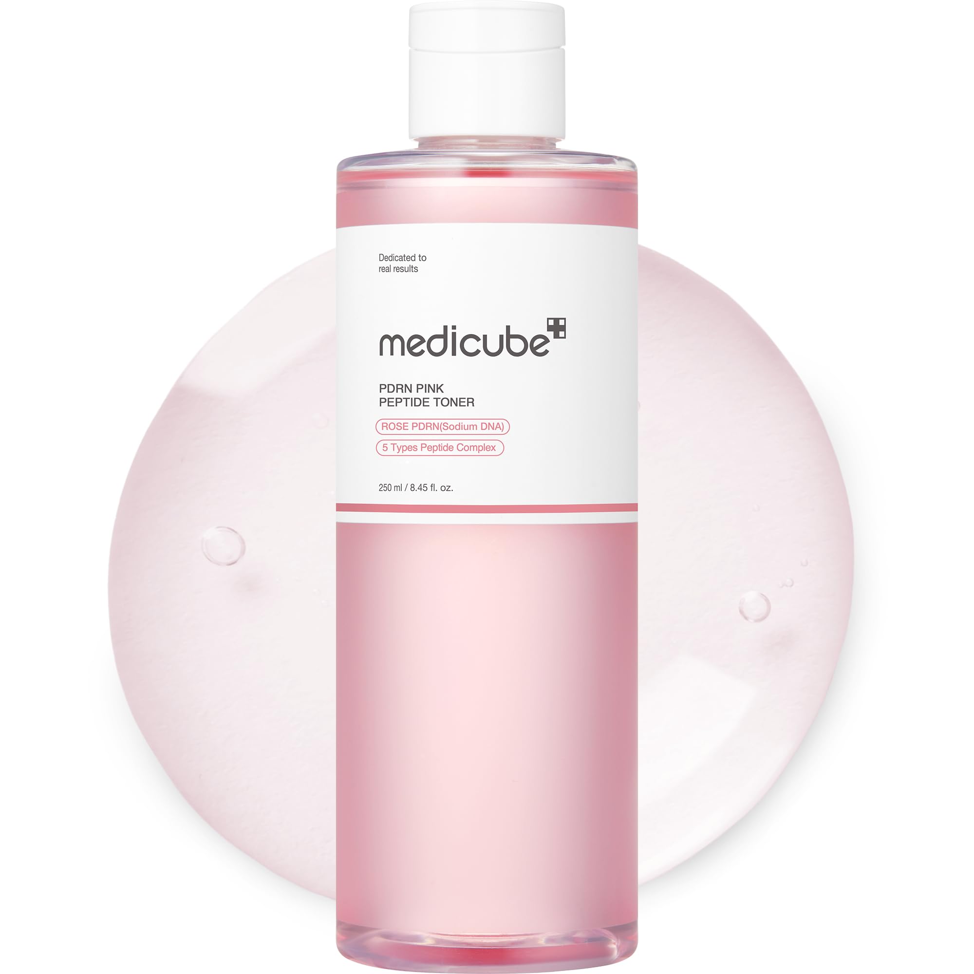 medicube PDRN Toner Rose – Lightweight Rose PDRN Peptide Toner for Radiant, Even Skin Tone | Korean Skincare