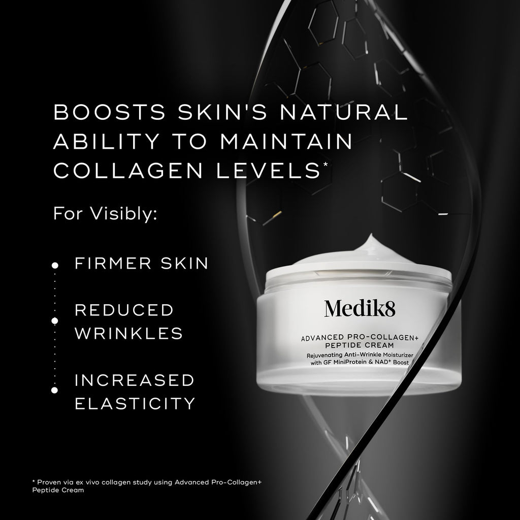 Medik8 Advanced Pro Collagen Peptide Cream – Daily Moisturizer for Dry Skin, Lifting & Firming
