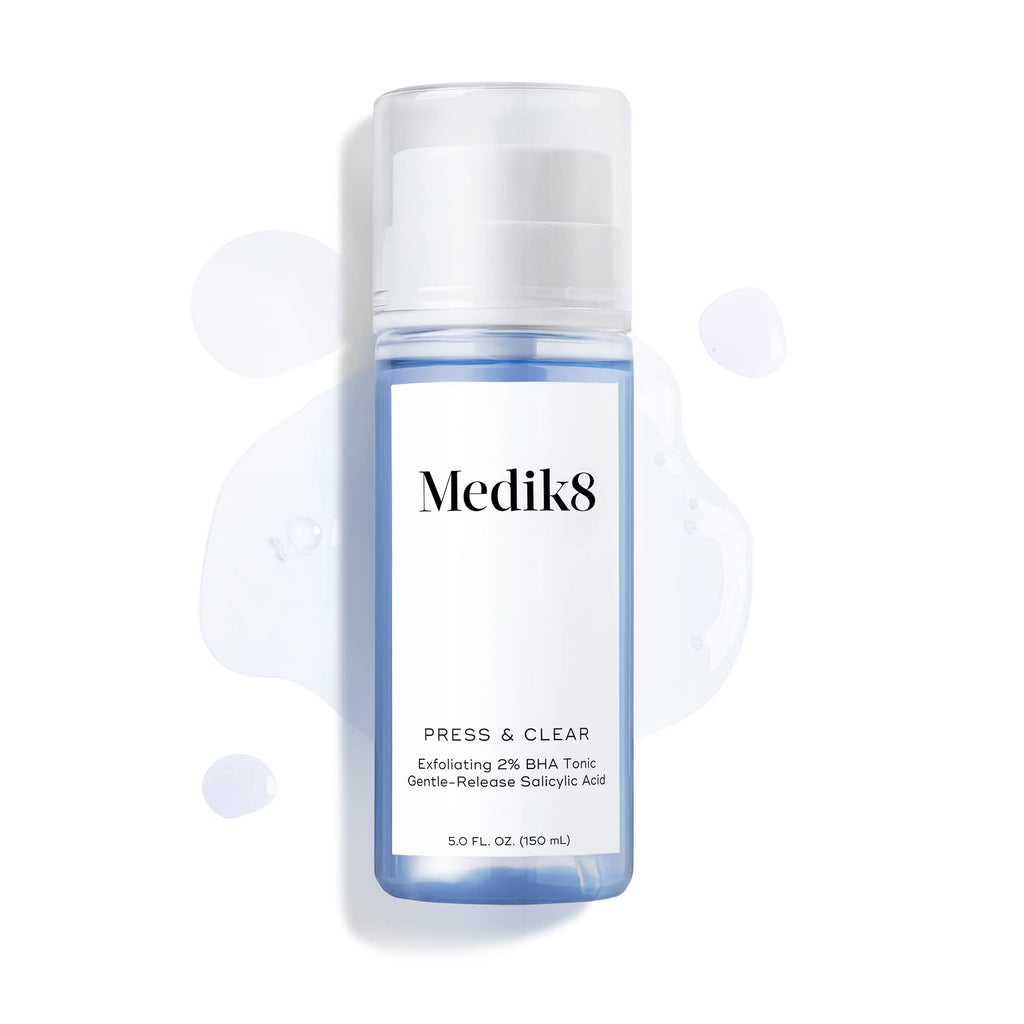 Medik8 Press and Clear — Clarifying Facial Tonic with Gentle-Release Salicylic Acid (5 oz)