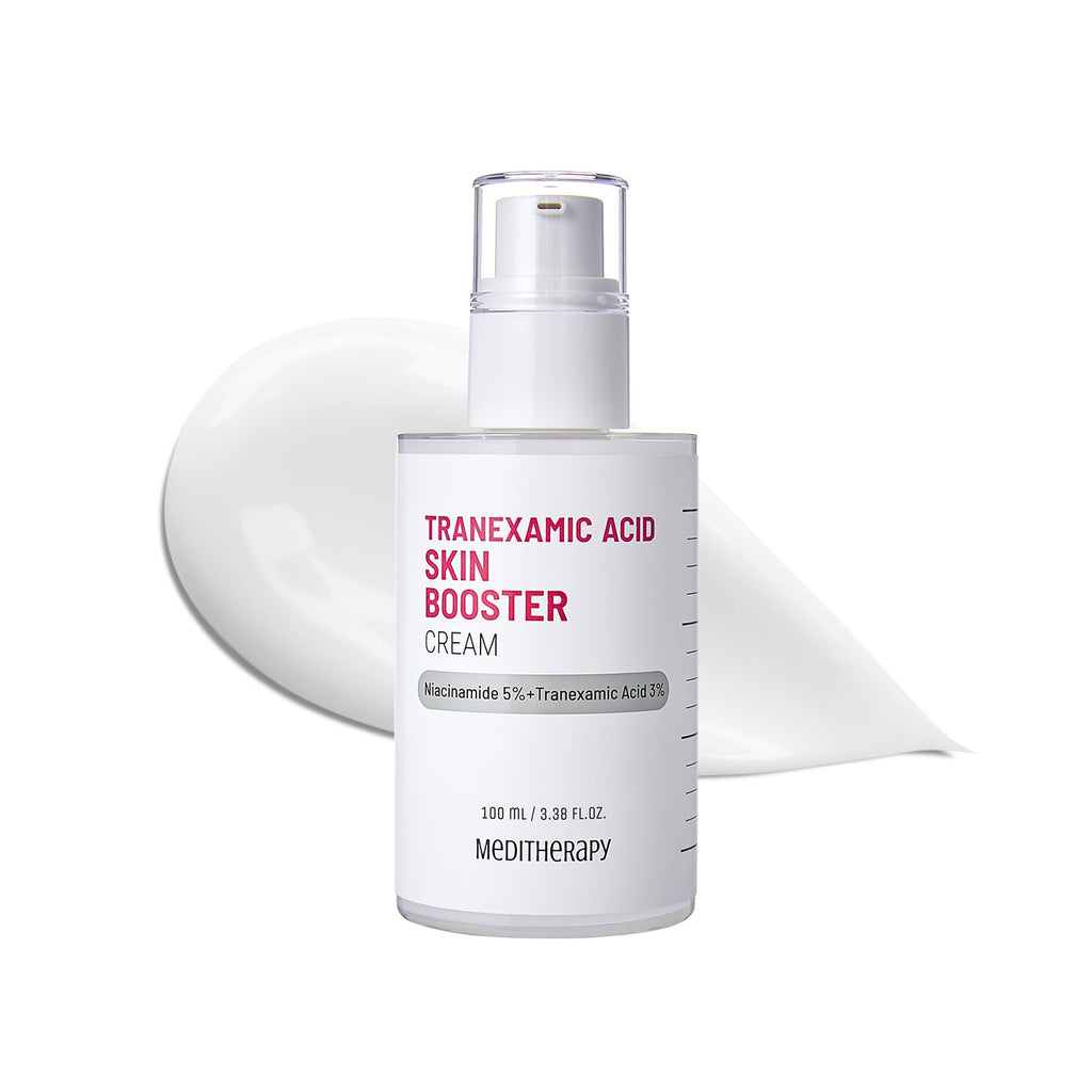 MEDITHERAPY Tranexamic Acid Skin Booster Cream – 5% Niacinamide & 3% TXA (3.4 fl oz) | Korean Skincare for Clearer, More Even Tone