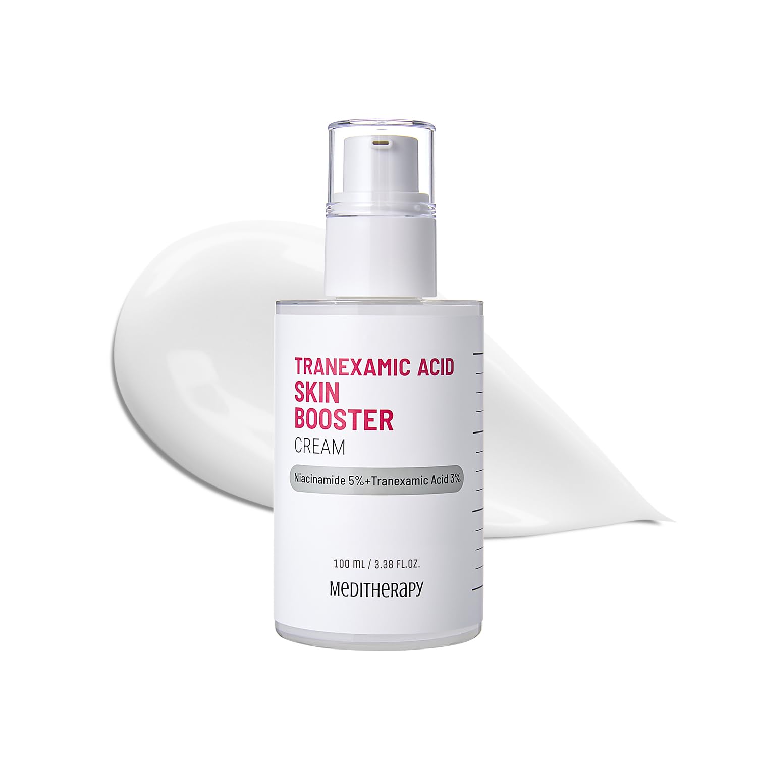 MEDITHERAPY Tranexamic Acid Skin Booster Cream – 5% Niacinamide & 3% TXA (3.4 fl oz) | Korean Skincare for Clearer, More Even Tone