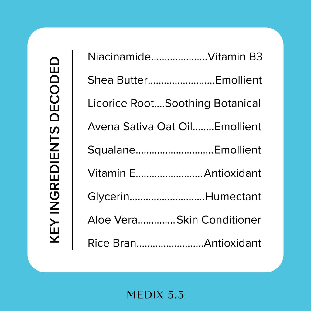 Medix 5.5 Fragrance Free Niacinamide Face Moisturizer + Shea Butter Cream – 15 Fl Oz