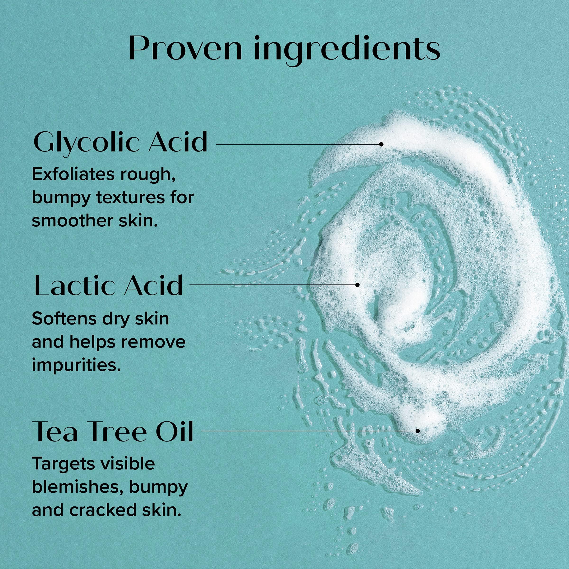 Medix 5.5 Exfoliating AHA Glycolic Face & Body Wash + Hyaluronic Acid Body Cream 2-Piece Set