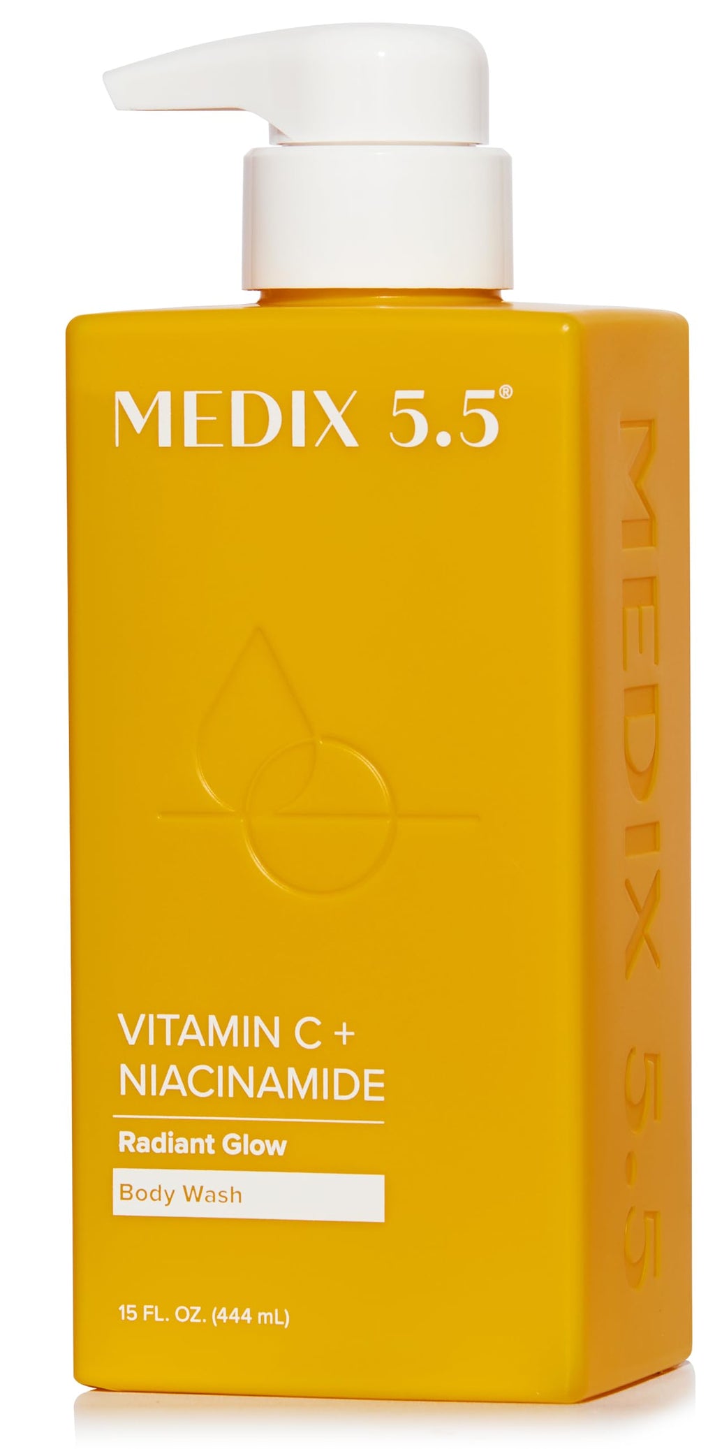Medix 5.5 Radiant Glow Vitamin C Body Wash with Niacinamide | Citrus Scented, 15 oz