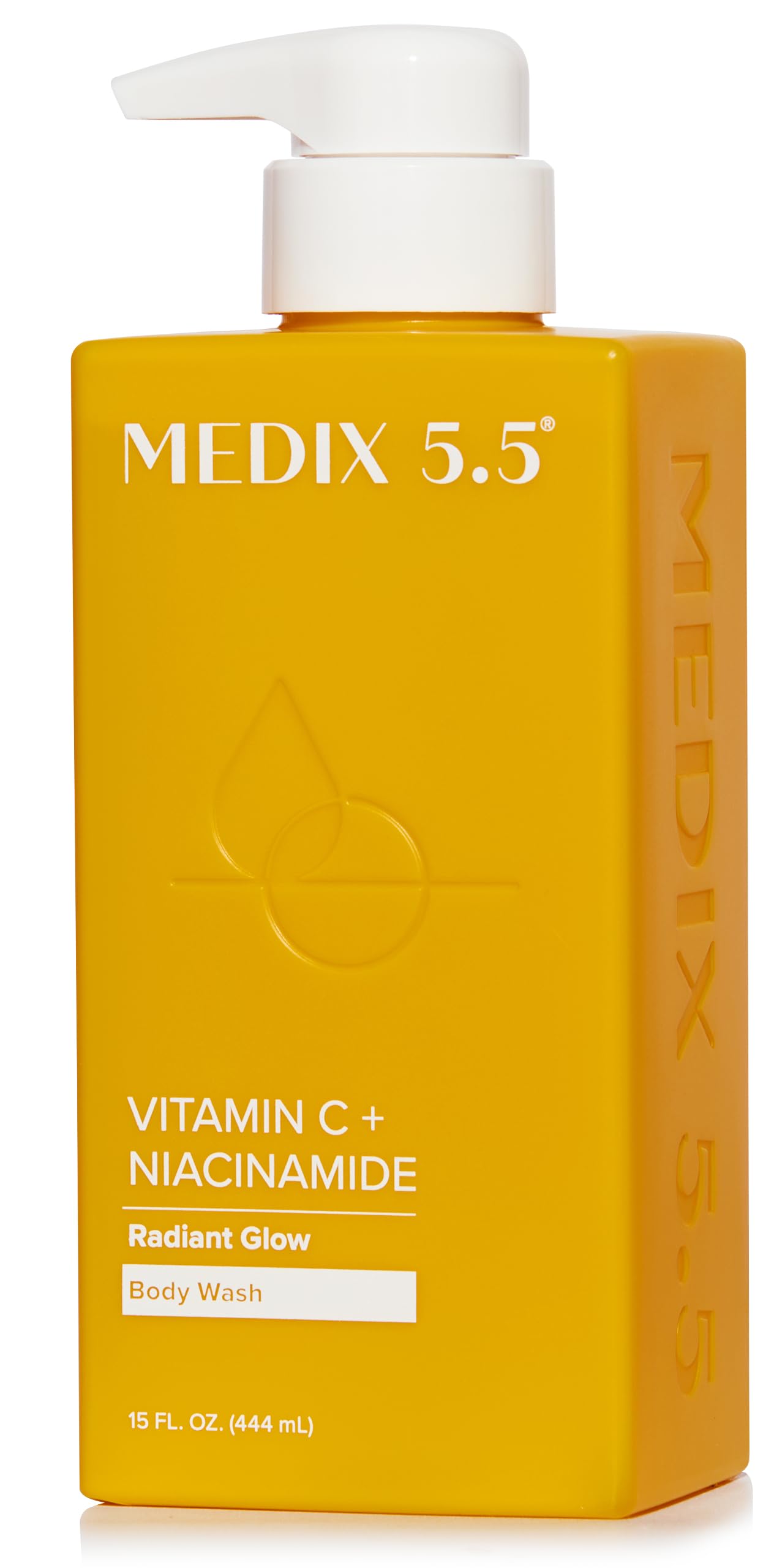 Medix 5.5 Radiant Glow Vitamin C Body Wash with Niacinamide | Citrus Scented, 15 oz