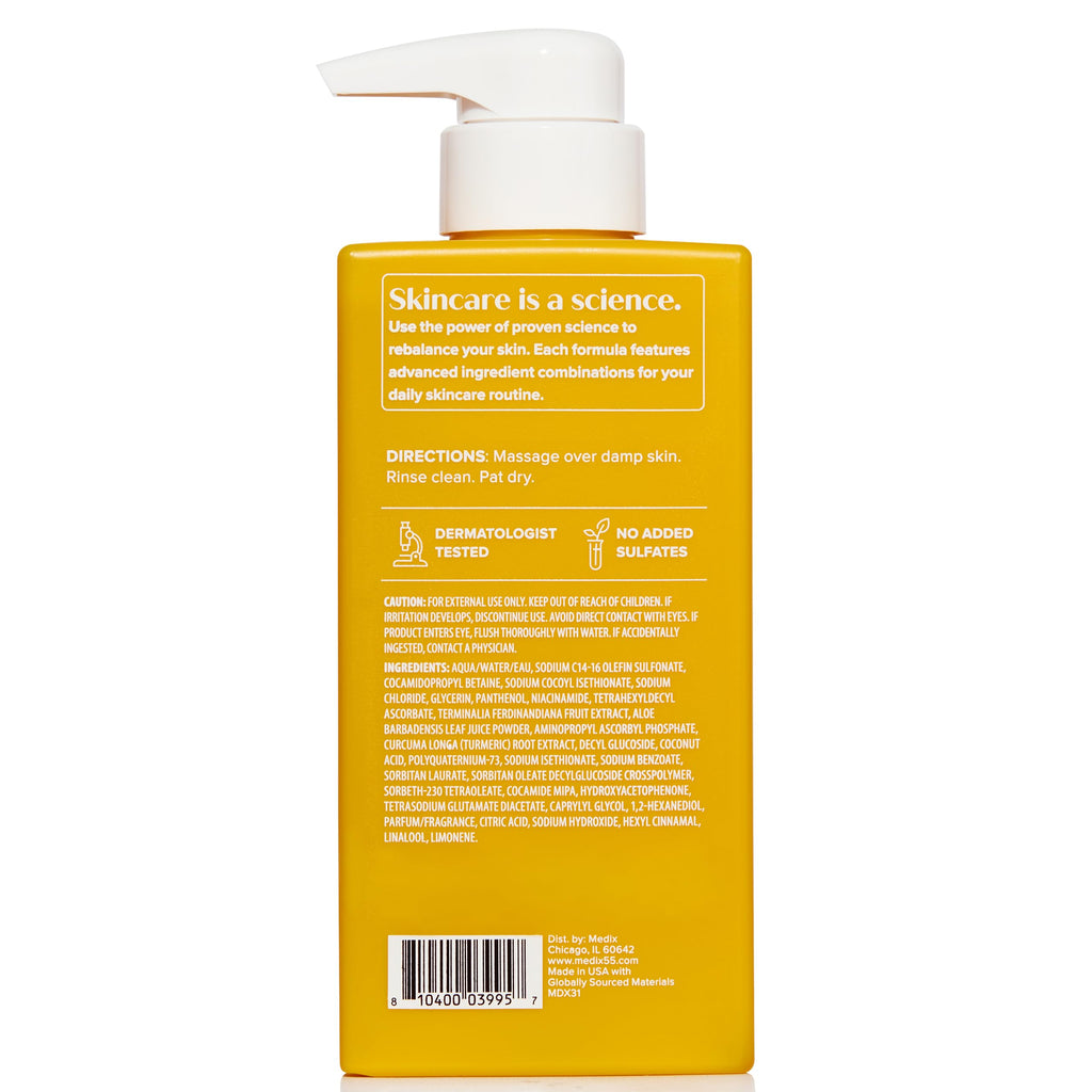 Medix 5.5 Radiant Glow Vitamin C Body Wash with Niacinamide | Citrus Scented | 2-Pack