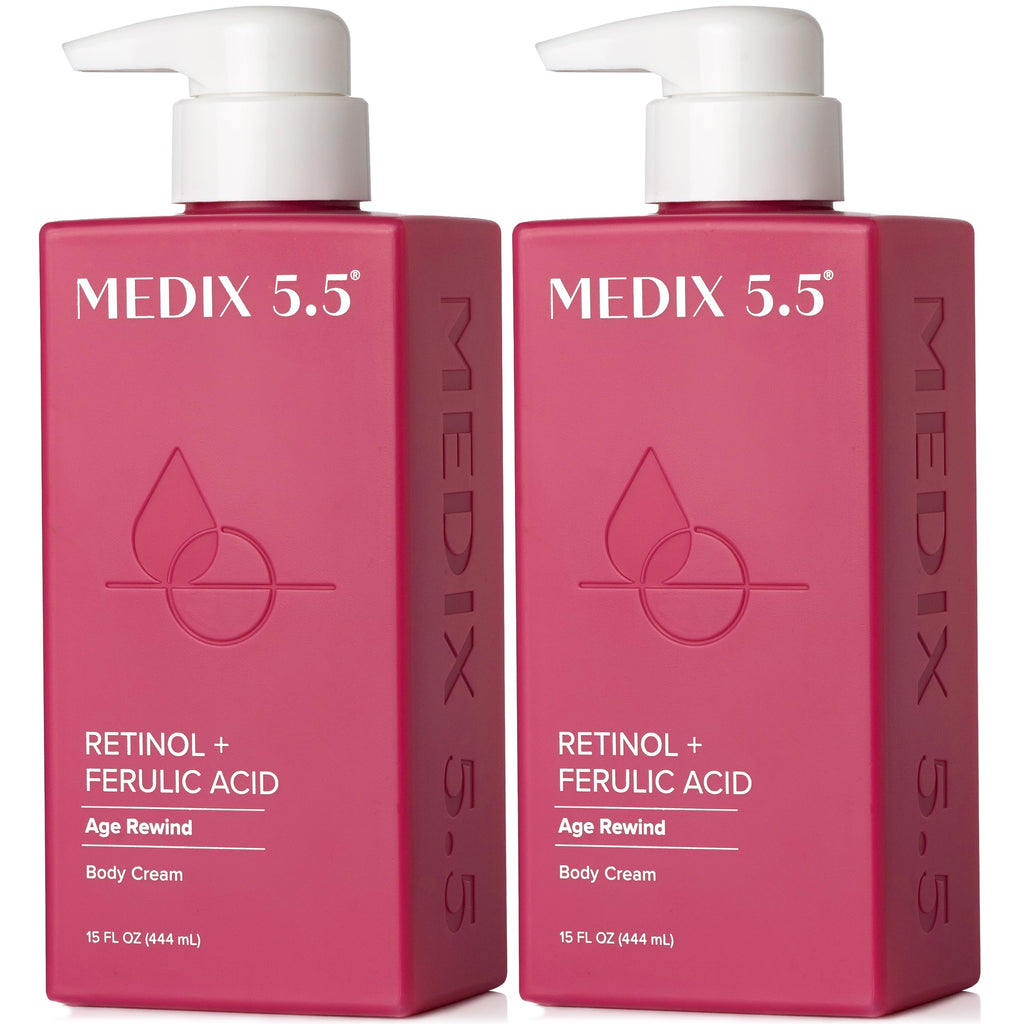 Medix 5.5 Retinol Body Lotion – Firming Moisturizer for Crepey Skin (2-Pack)