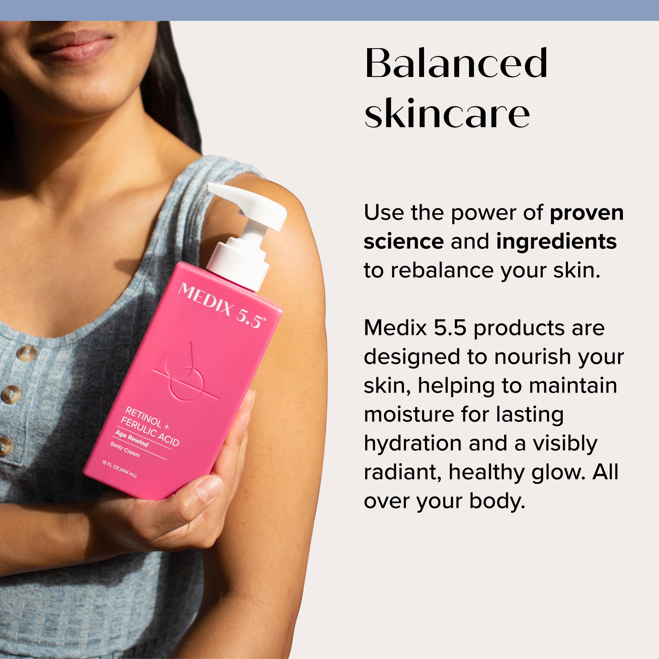Medix 5.5 Retinol Body Lotion – Firming Moisturizer for Crepey Skin (2-Pack)