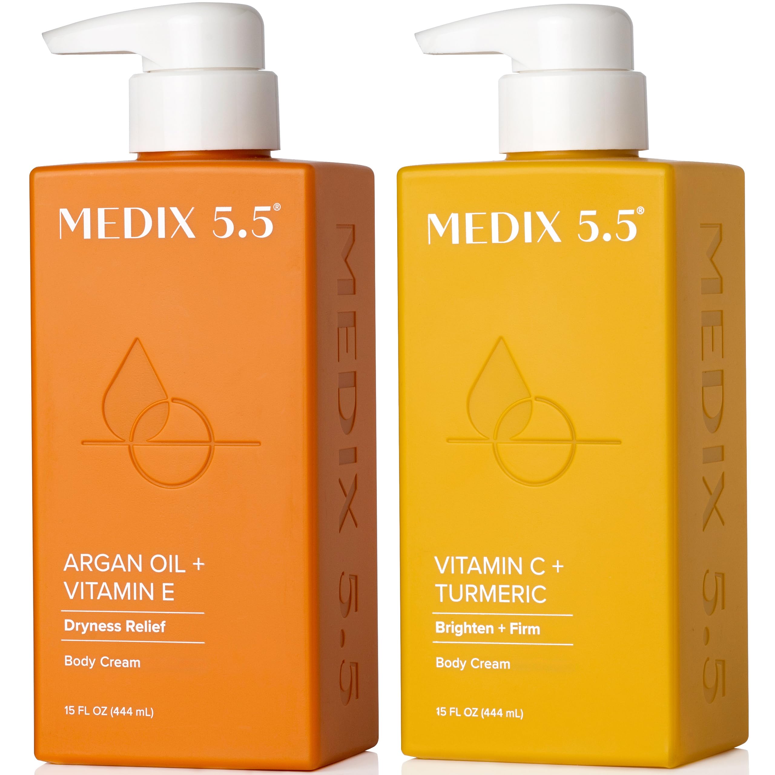 Medix 5.5 Vitamin C Cream + Argan Oil Cream 2pc Bundle | Brightening Body & Face Care