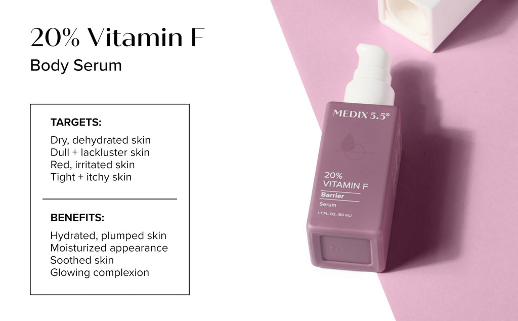 Medix 5.5 Best Sellers Travel Kit: Retinol Body Lotion + Glycolic Wash + Vitamin F Body Oil (3pc)