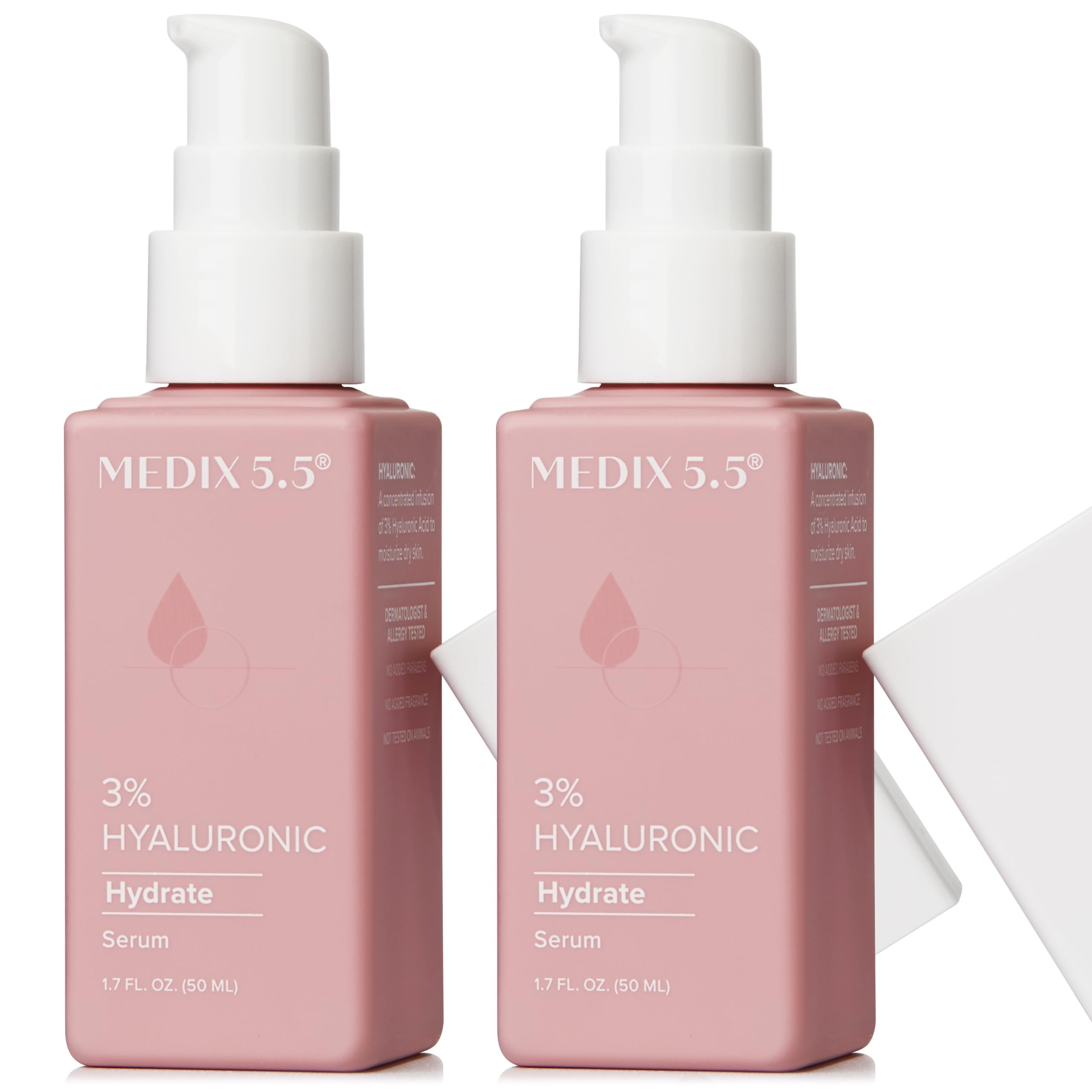 Medix 5.5 3% Hyaluronic Acid Hydrating Gel Booster – Dry Skin, 2-Pack