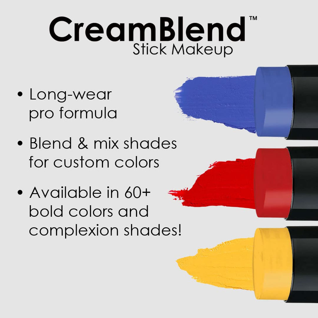 Mehron CreamBlend Stick - Body Paint (Light Auguste) | Ultra Pigment, Buildable Color, Long-Wear