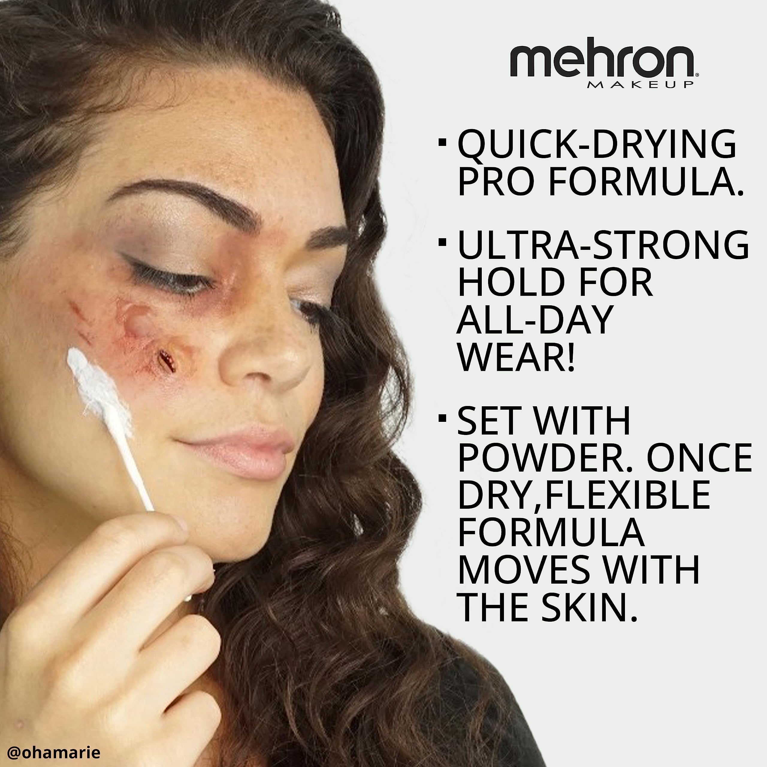 Mehron Liquid Latex (16 oz) – Light Flesh | Professional FX Adhesive & 3D Effects