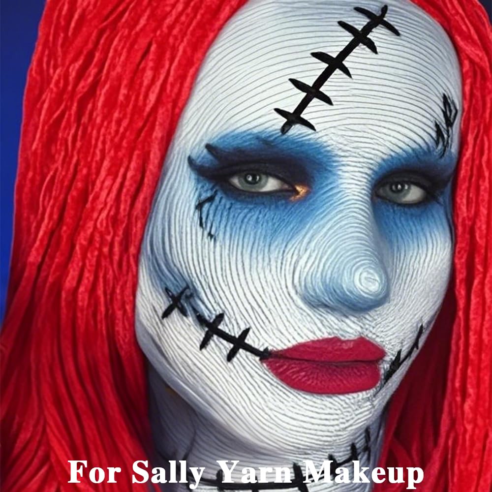 MEICOLY Sally Makeup Kit — Complete Sally Corpse Bride SFX Set for Halloween & Cosplay