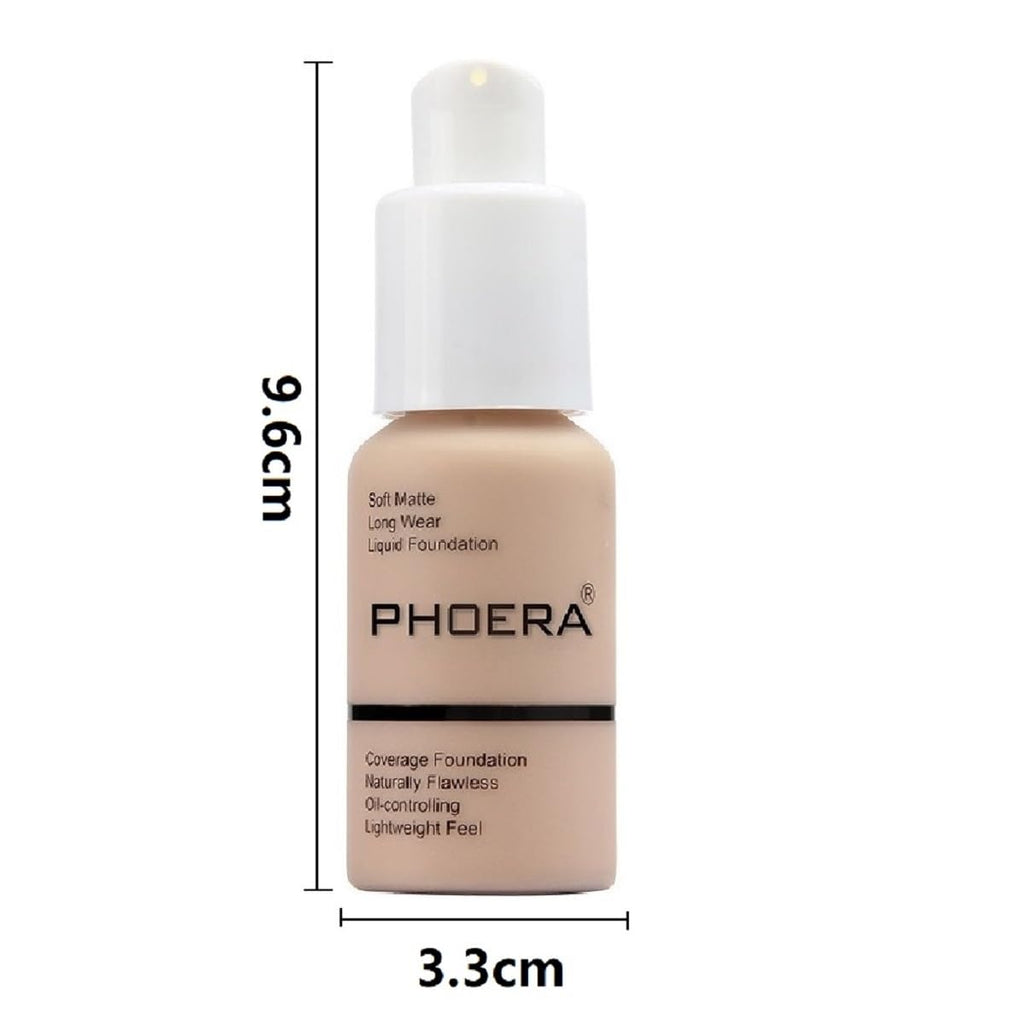Meifen 2-Pack Foundation 101 Porcelain & 102 Nude – Full Coverage Soft Matte, 24H Oil Control Waterproof