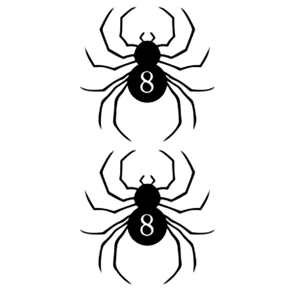 Meifng Anime Tattoo Spider 8 - Disposable Water Transfer Sticker for Cosplay