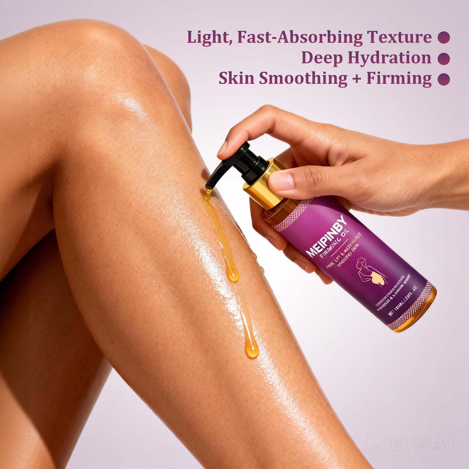 MEIPINBY 2x100ml Body Firming Oil – Fast-Absorbing Hydration for Arms, Chest & Thighs