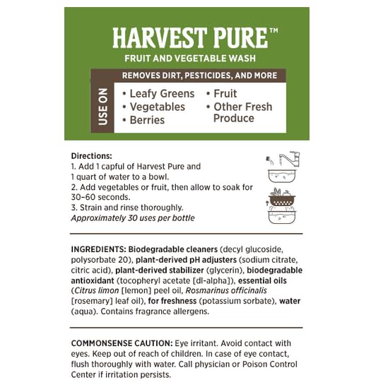 Melaleuca Eco Sense Harvest Pure Fruit & Vegetable Wash — Natural Produce Cleaner, 8 oz