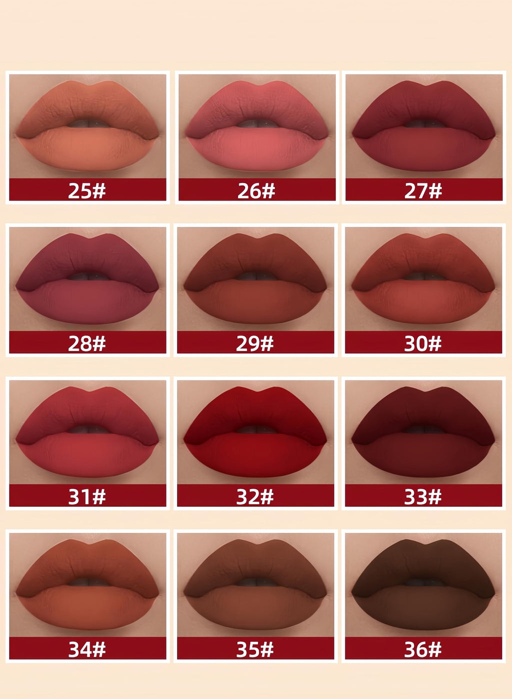 Melemando 12PCS Matte Liquid Lipstick Set – Non-Stick Cup, Not Fade, Waterproof Velvet Lipsticks