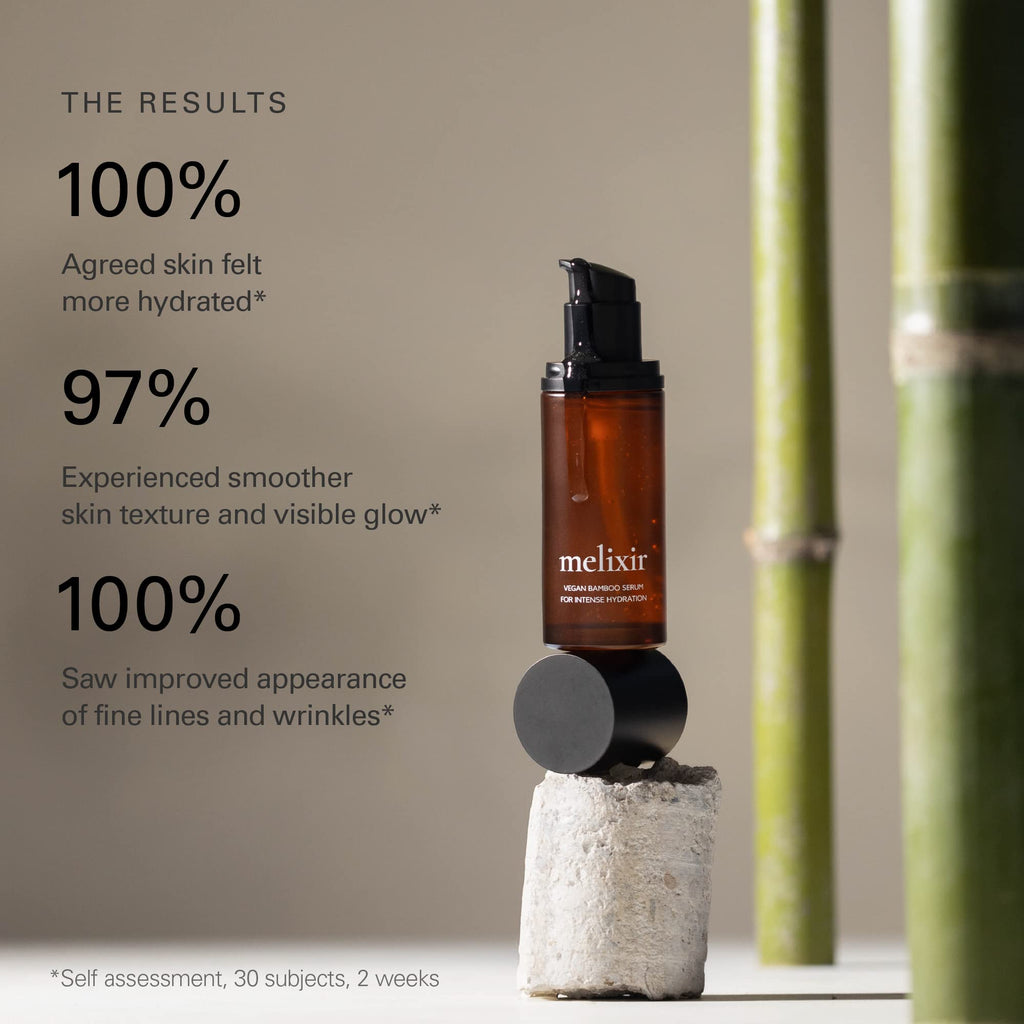 Melixir Vegan Hydration Kit for Dry Skin | Bamboo Serum + Relief Moisturizer