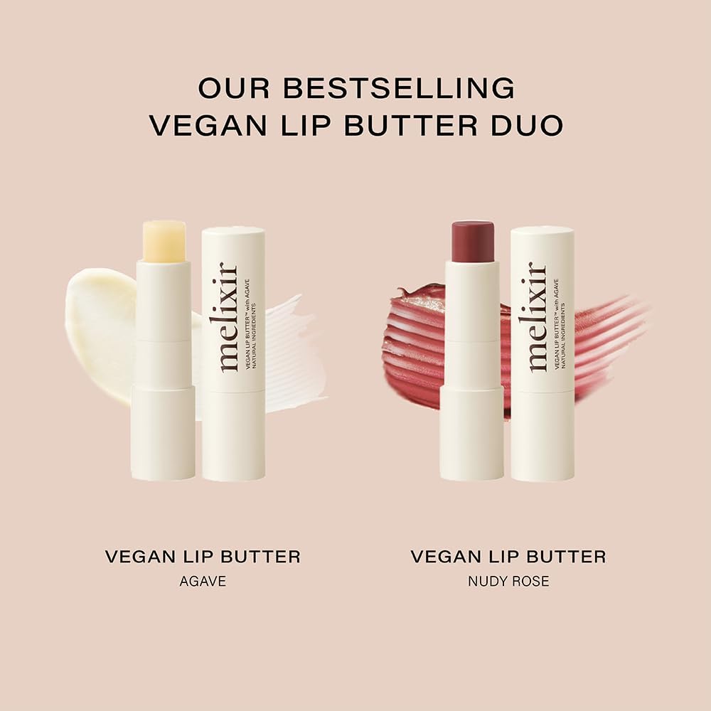 Melixir Vegan Lip Butter Duo – Hydrating Lip Tint Gift Set