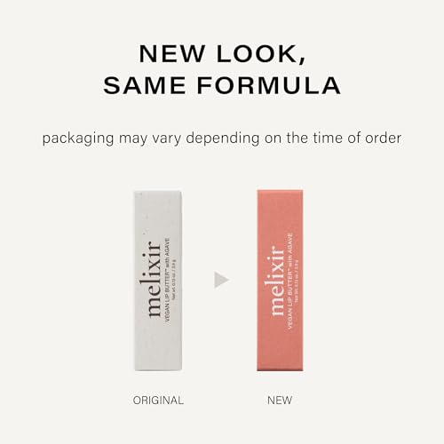 Melixir Vegan Lip Butter (12 Colors) – Hydrating Tinted Lip Balm with Shea Butter – #15 Dirty Pink