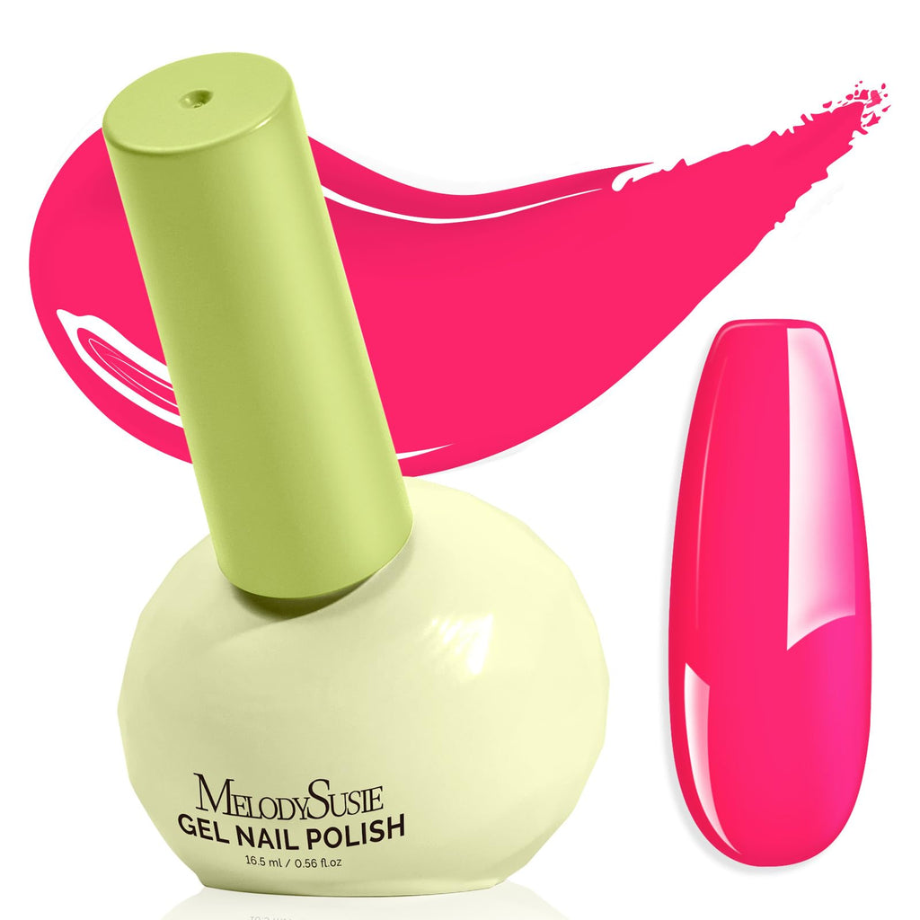 MelodySusie Gel Nail Polish Pink - Plant-Based, Tilt Bottle, 0.56 fl oz (16.5 ml), 3-Free (TPO/HEMA/HPMA)
