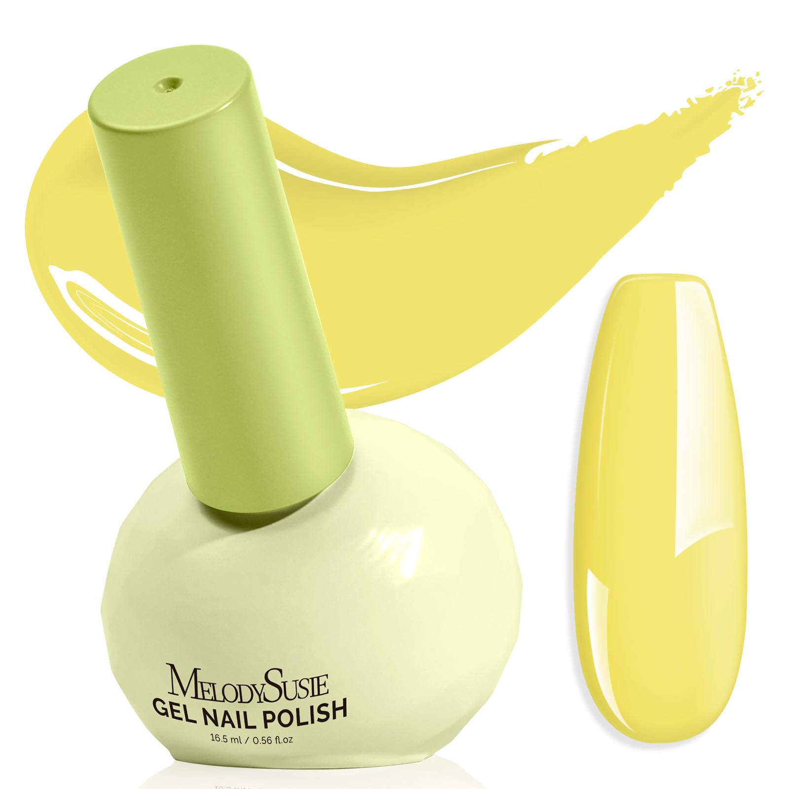 MelodySusie Highly Pigmented Gel Nail Polish – 0.56 fl oz (16.5 ml), Plant-Based, Tilt-and-Stand Bottle, TPO & HEMA Free