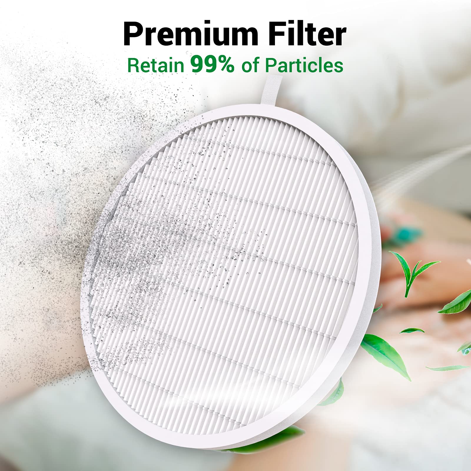 MelodySusie Nail Dust Collector Filter 4-Pack – Reusable Replacement Filters