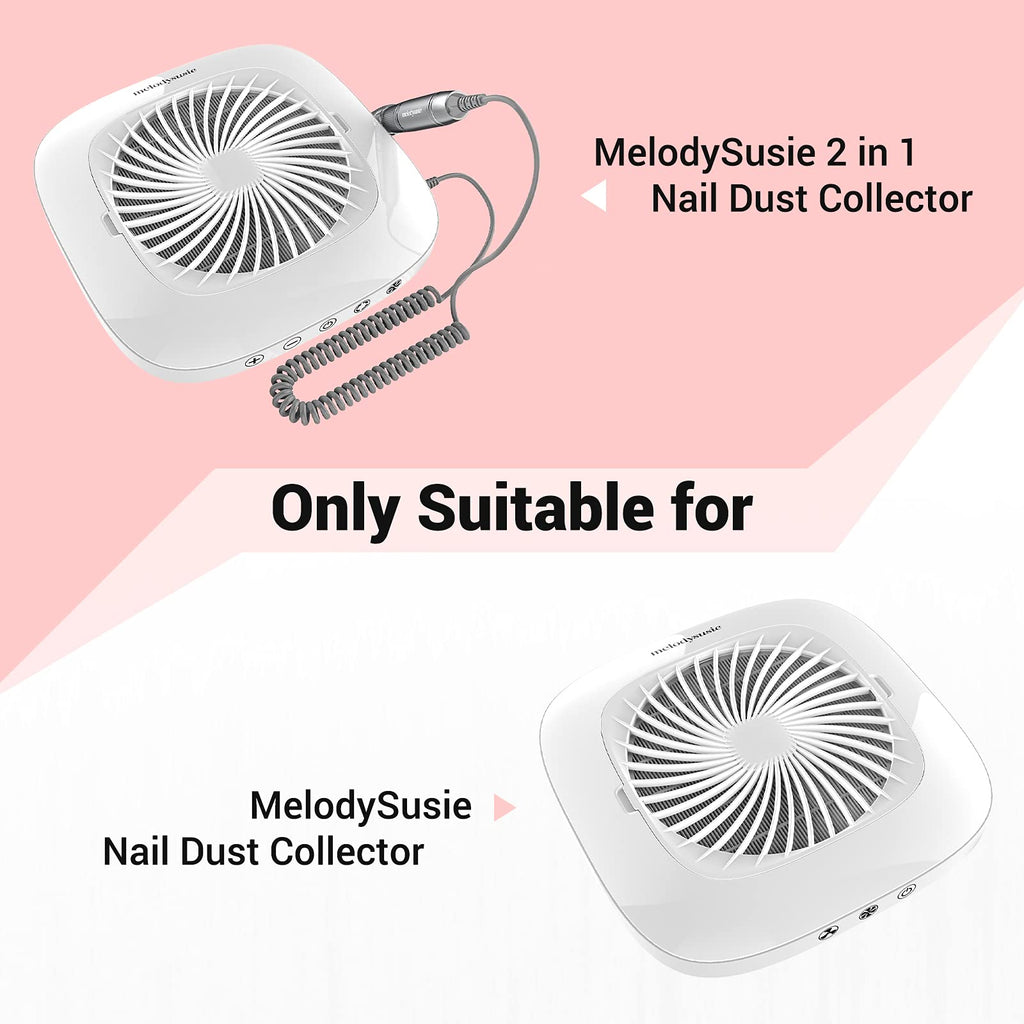 MelodySusie Nail Dust Collector Filter 4-Pack – Reusable Replacement Filters