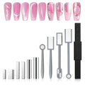 MelodySusie Nail Magnet Set 11PCS | Cat Eye Magnetic Nail Polish Magnets & Tools